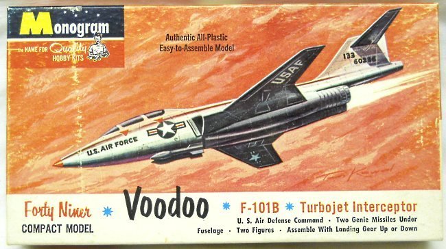 Monogram 1/109 F-101B Voodoo, P401-49 plastic model kit